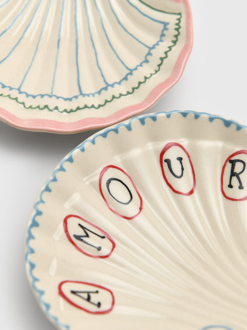 Laetitia Rouget Amour Shell Dish Set of 2