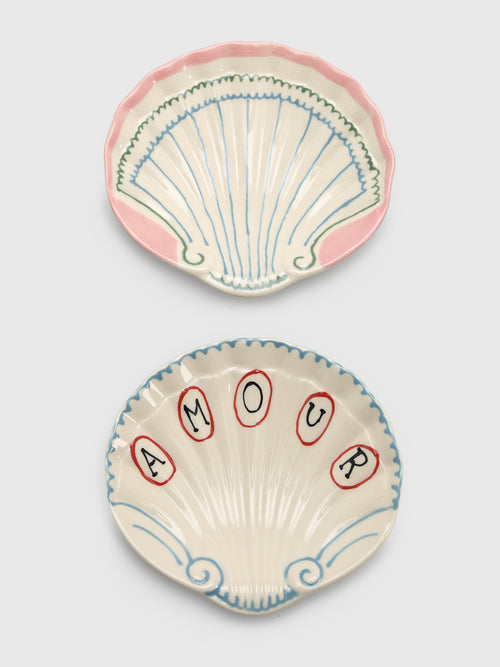Laetitia Rouget Amour Shell Dish Set of 2