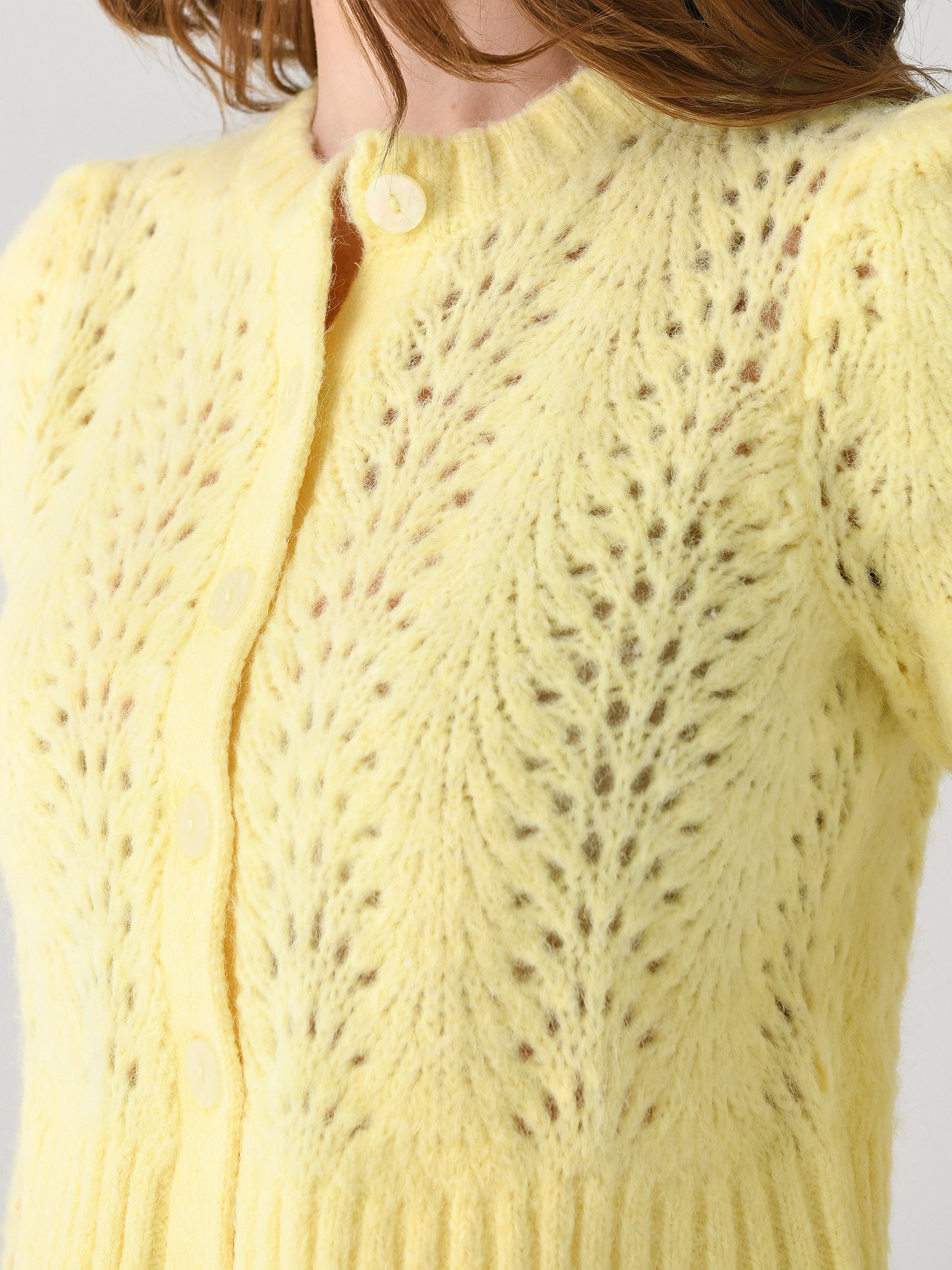 KITRI Matilda Lemon Knit Cardigan