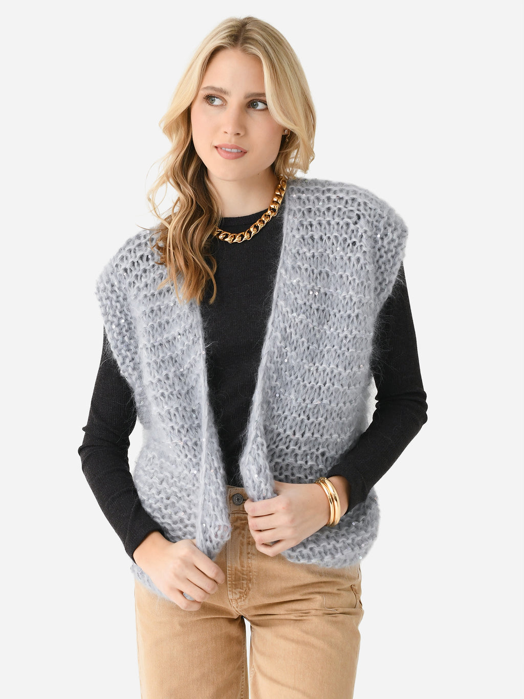 Atelier Basile Women's Ida Sleeveless Vest - Saint Bernard