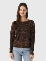 MVG Women's Bandana Crewneck Sweater - Saint Bernard