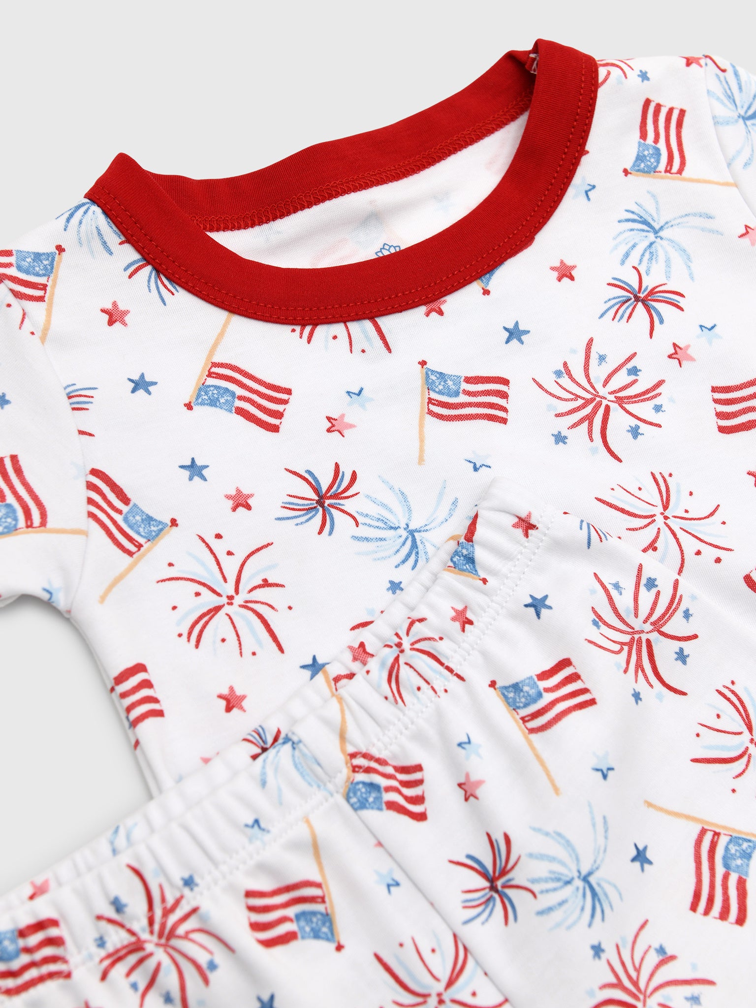 Magnolia Baby Kids' A Sparkly Fourth Short Pajama Set - Saint Bernard