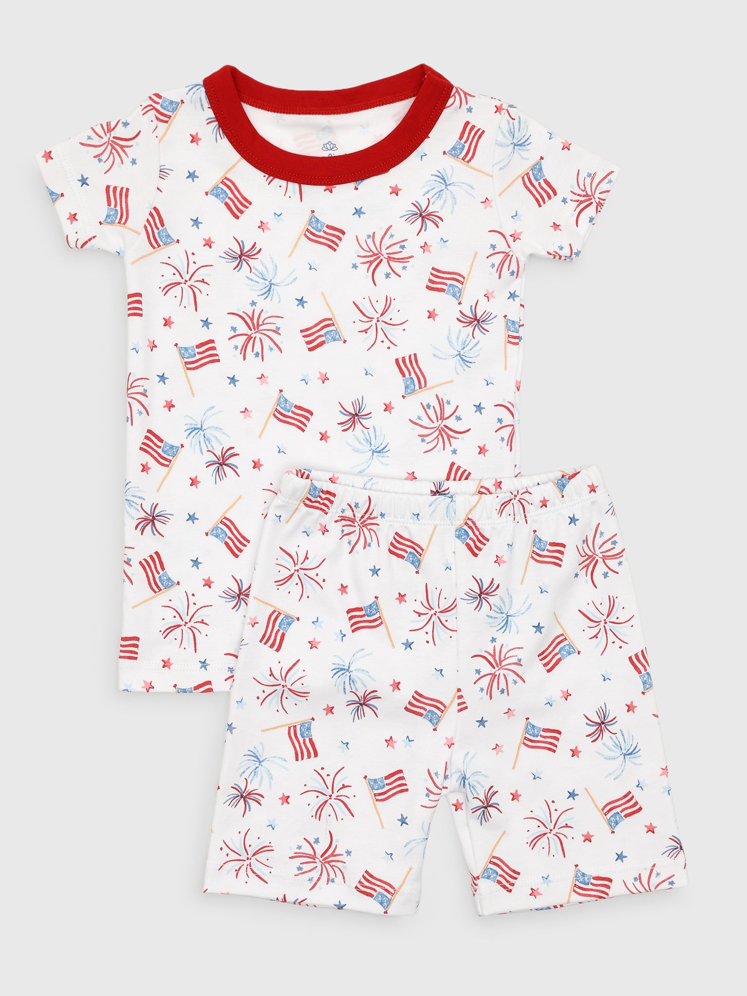 Magnolia Baby Kids' A Sparkly Fourth Short Pajama Set - Saint Bernard