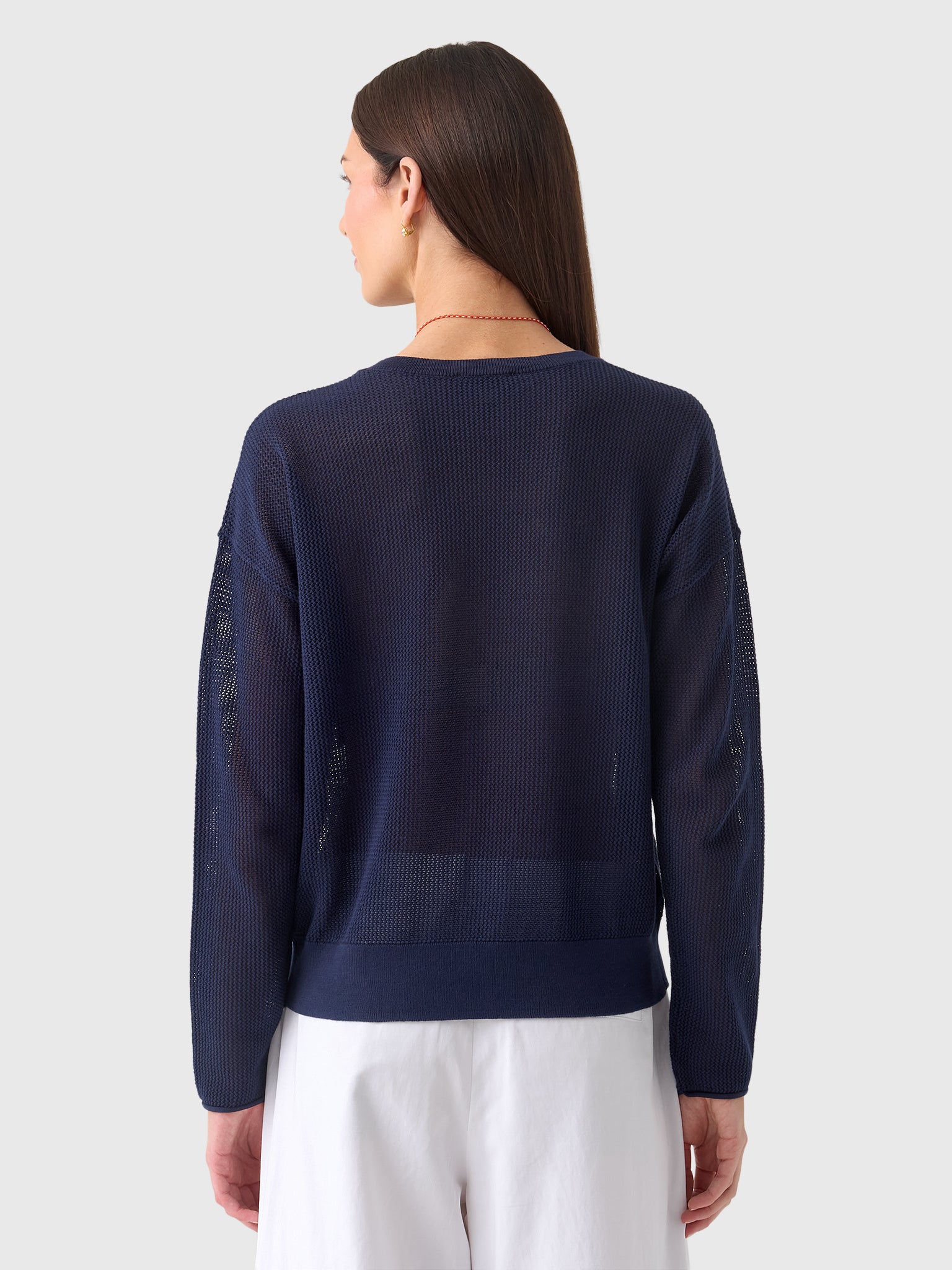 MVG Women's Mesh Star Crewneck Sweater - Saint Bernard