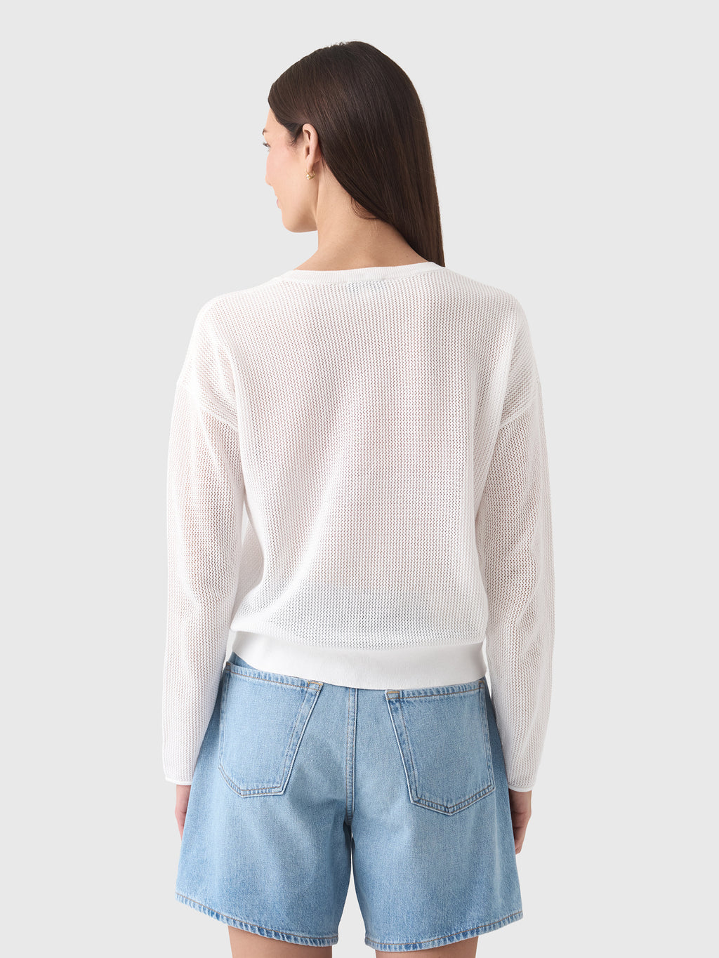MVG Women's Mesh Star Crewneck Sweater - Saint Bernard