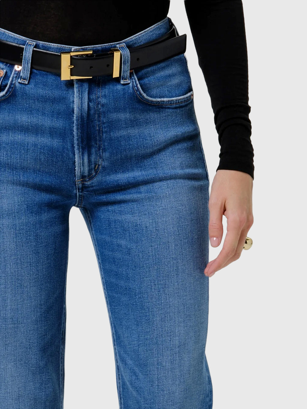 Citizens Of Humanity Women's Palma Straight Long Clean Hem Jean - Saint Bernard