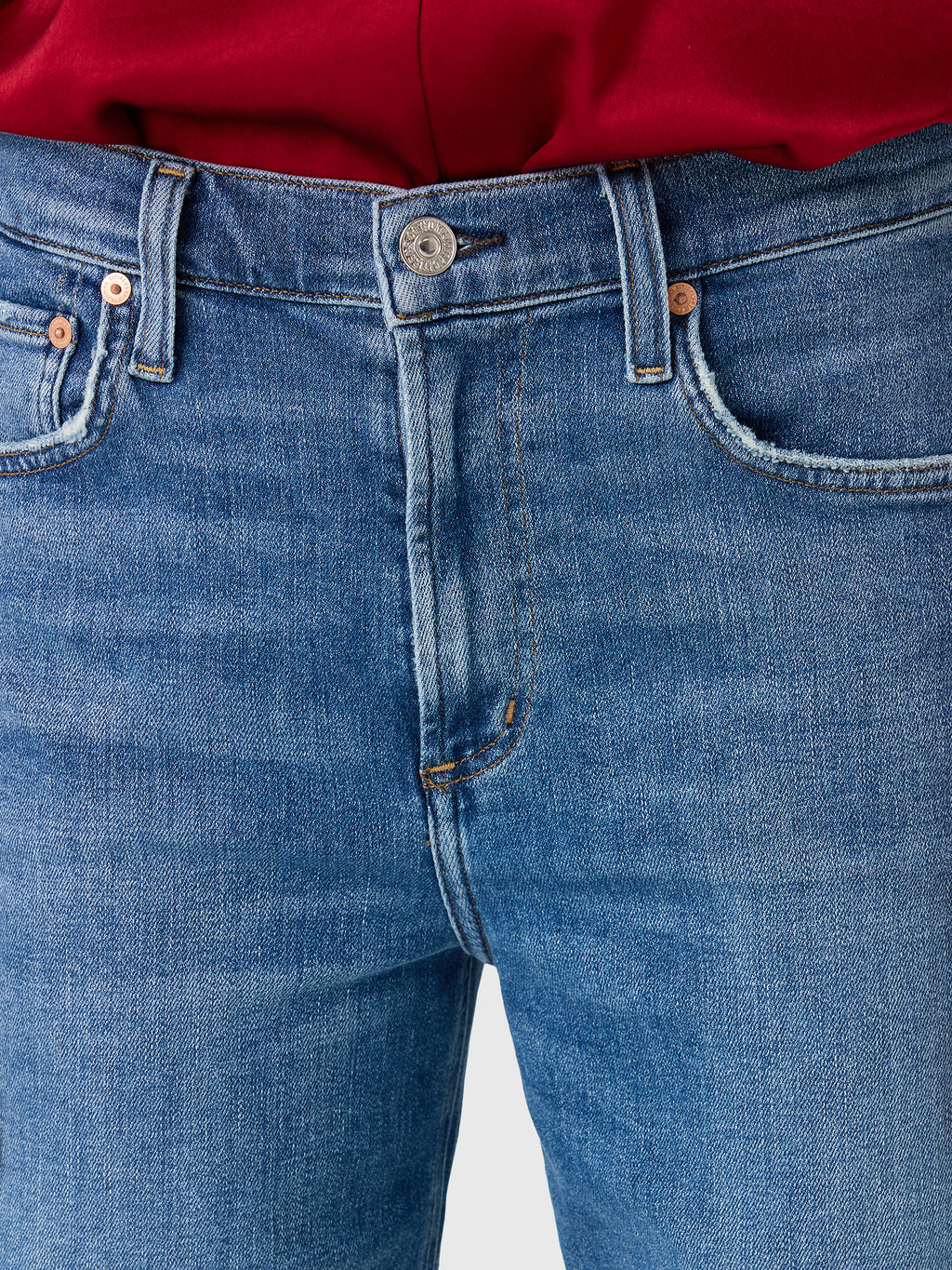 Citizens Of Humanity Women's Palma Straight Long Clean Hem Jean - Saint Bernard