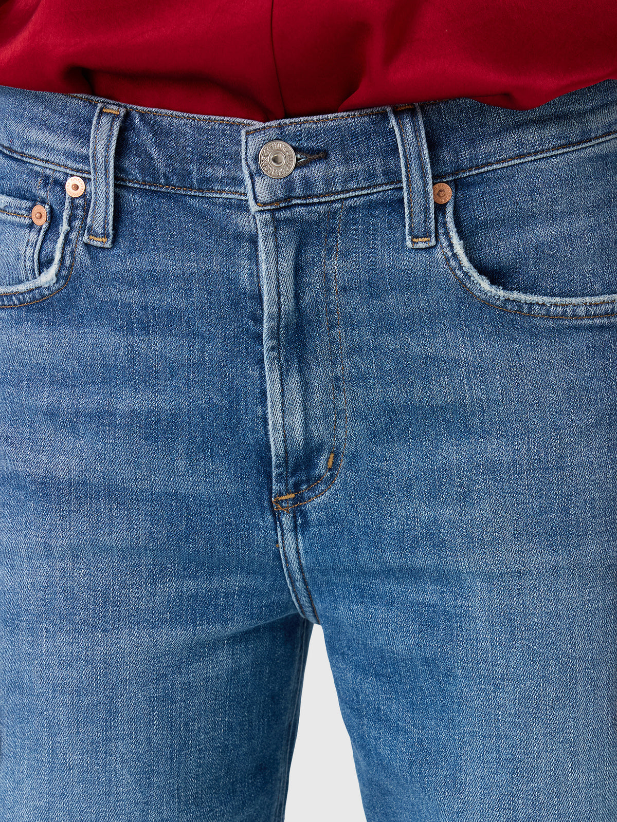 Citizens Of Humanity Women's Palma Straight Long Clean Hem Jean - Saint Bernard