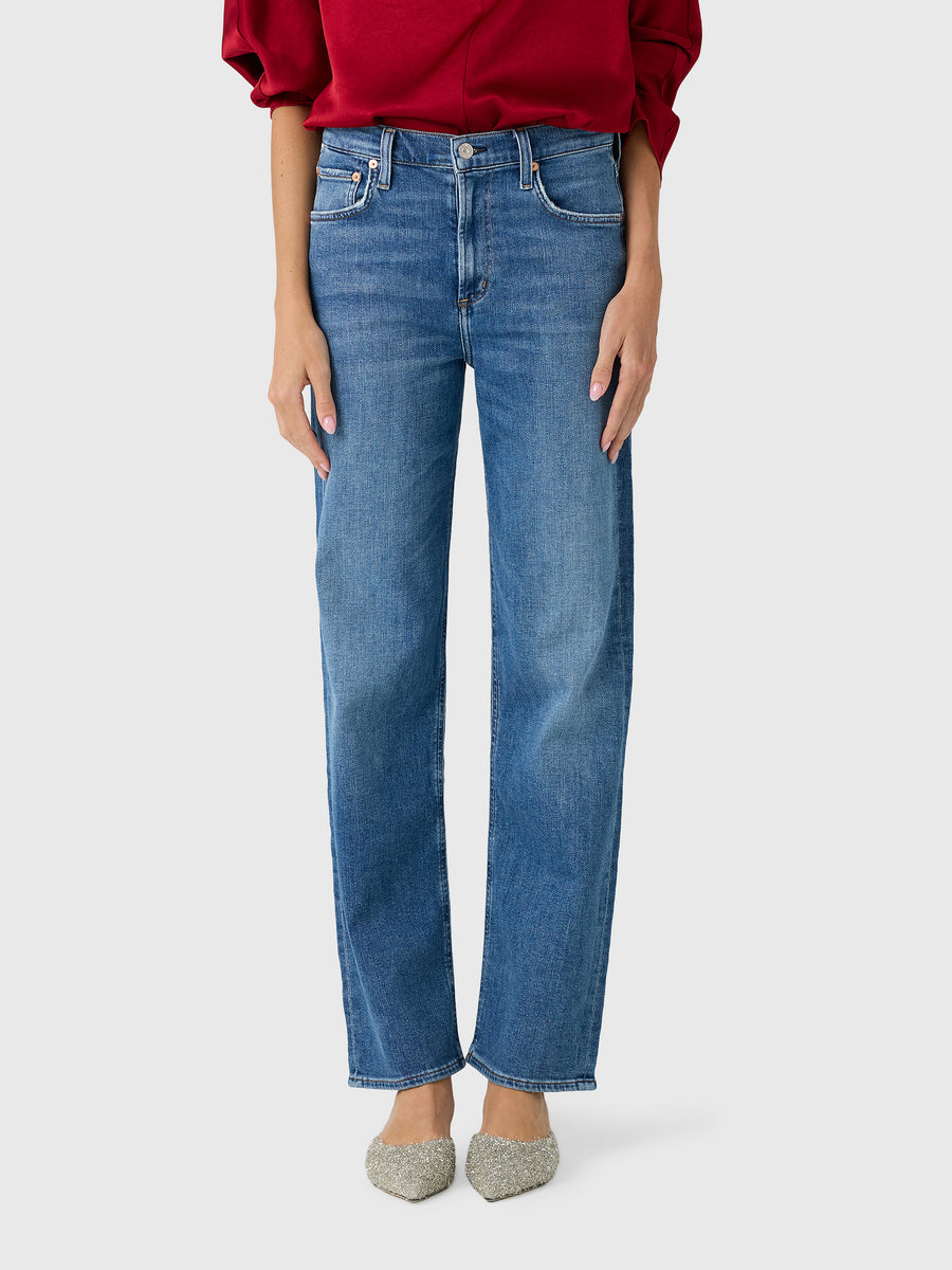 Citizens Of Humanity Women's Palma Straight Long Clean Hem Jean - Saint Bernard