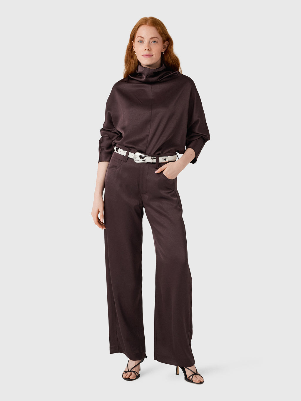 Citizens Of Humanity Women's Brynn Japanese Hammered Satin Trouser - Saint Bernard
