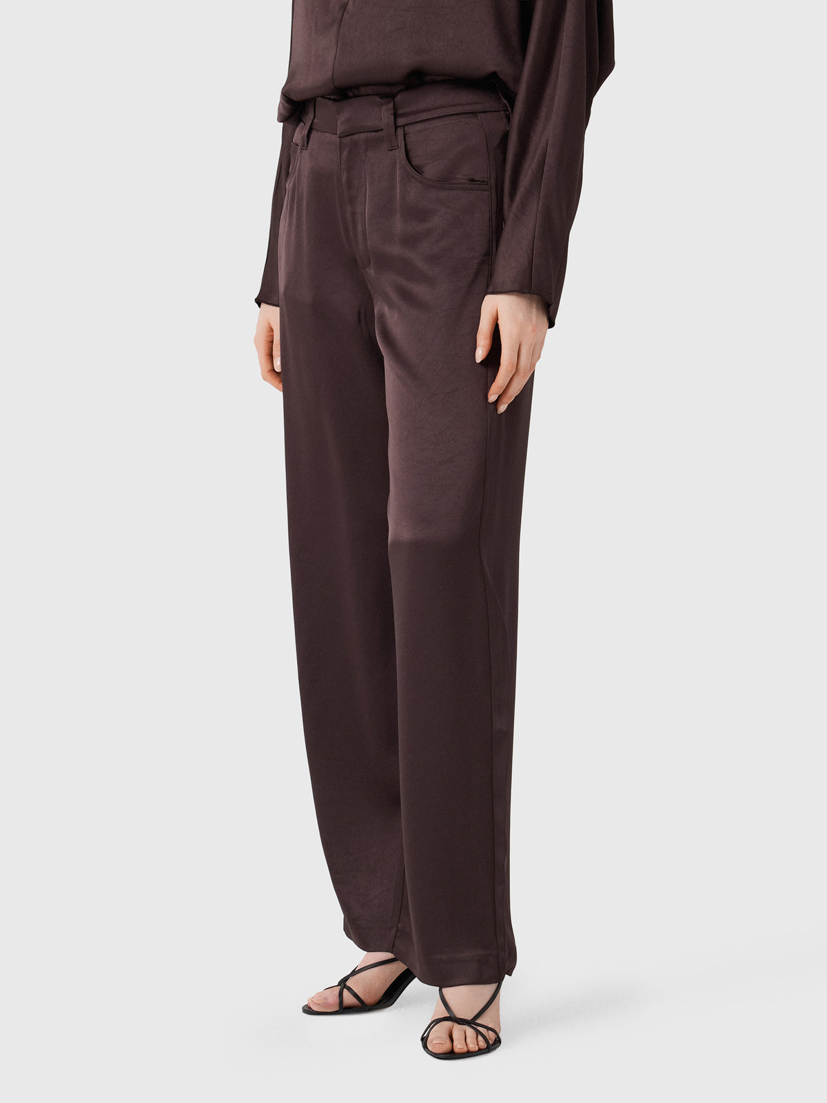 Citizens Of Humanity Women's Brynn Japanese Hammered Satin Trouser - Saint Bernard