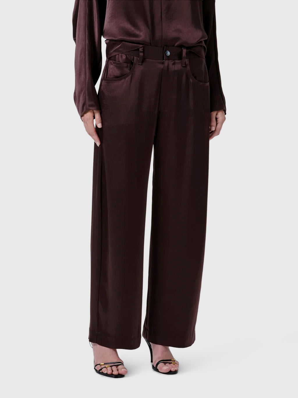 Citizens Of Humanity Women's Brynn Japanese Hammered Satin Trouser - Saint Bernard