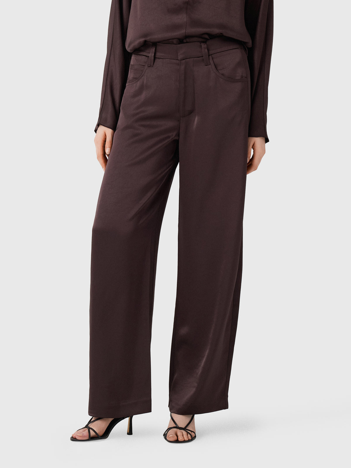 Citizens Of Humanity Women's Brynn Japanese Hammered Satin Trouser - Saint Bernard