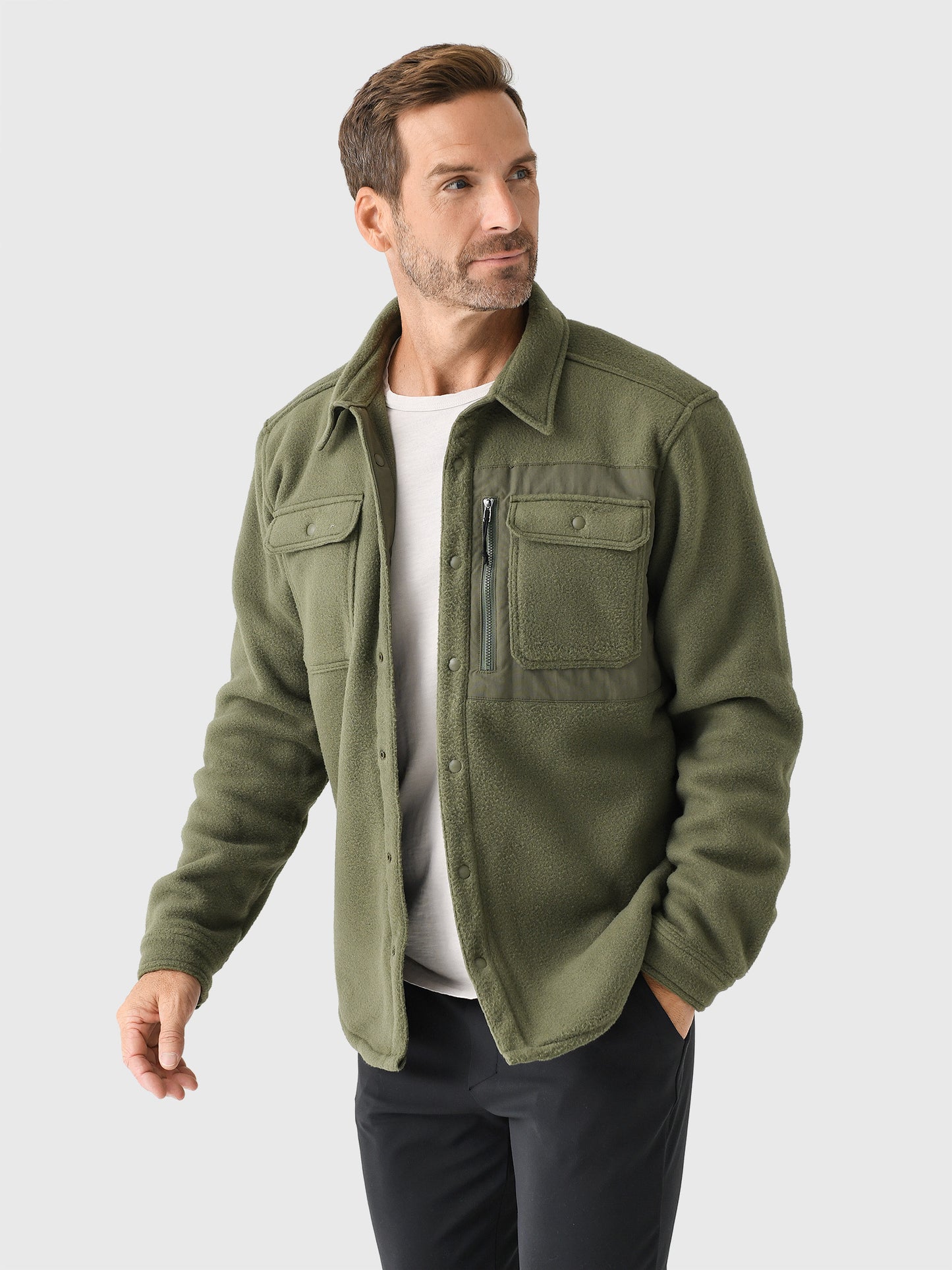 Patagonia Men's Synchilla® Fleece Shirt Jacket - Saint Bernard