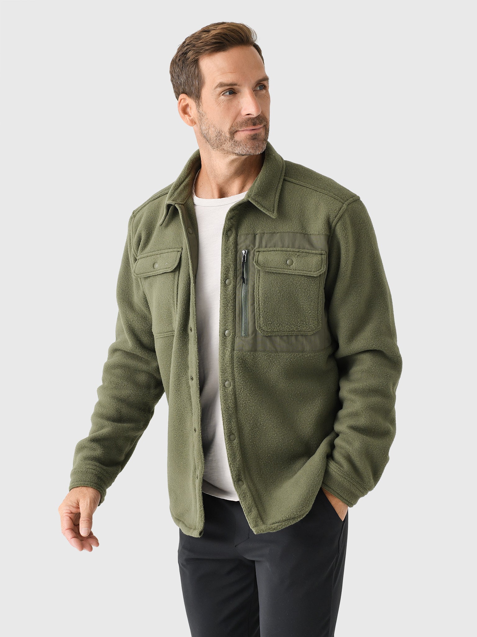 Patagonia Men's Synchilla® Fleece Shirt Jacket - Saint Bernard