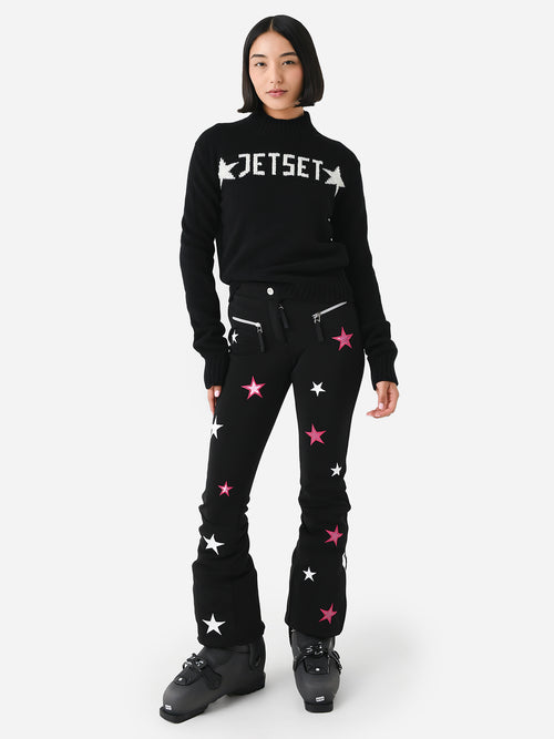Jet Set Women's Star Wool Crewneck Sweater