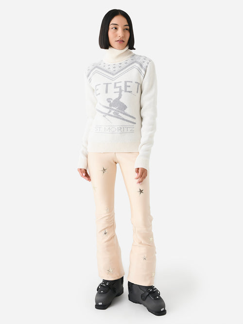 Jet Set Women's Ski Wool Turtleneck Sweater
