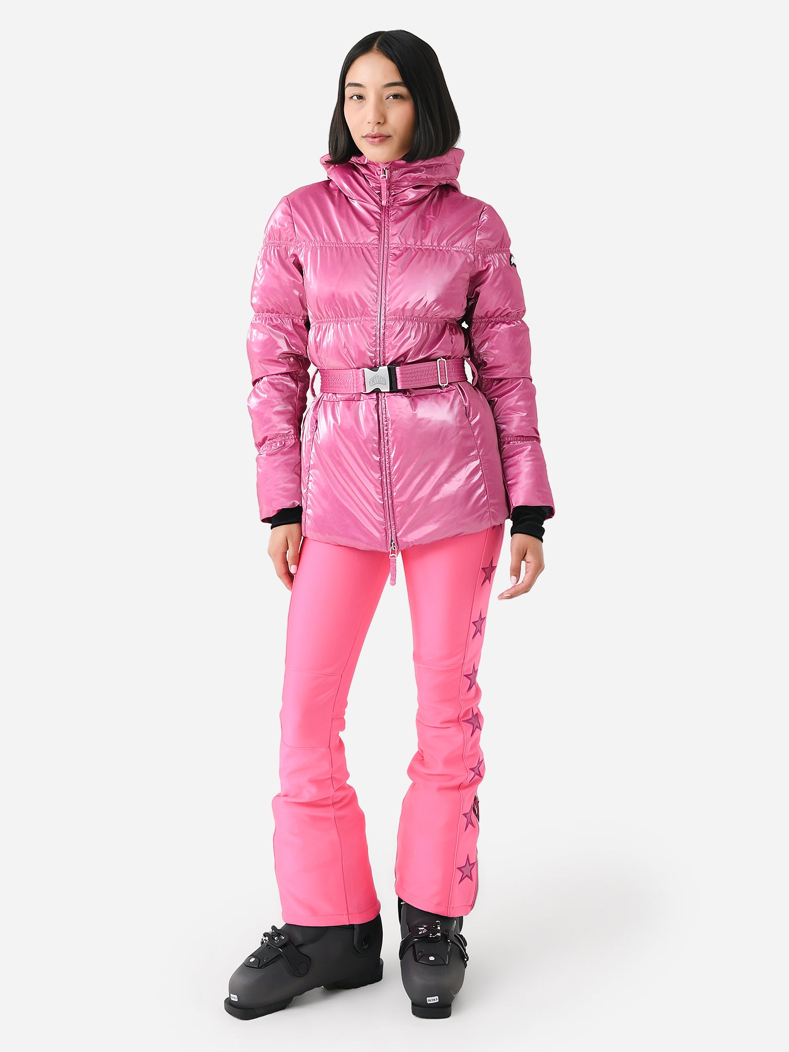セットアップ　CHAMONIX SHAGGY JACKET S PANTS S Jet Set Women's Chamonix Belted Glam Jacket | $1,850.00 | Saint