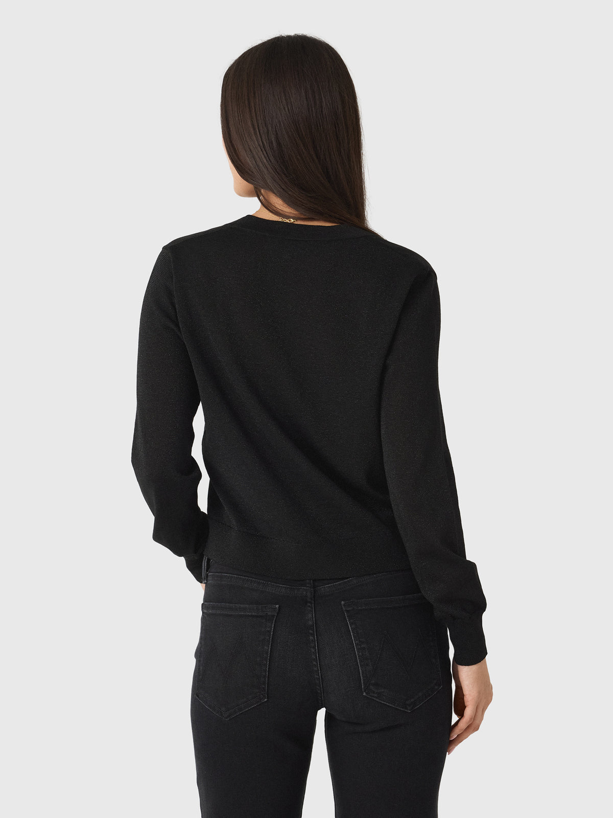 MVG Women's Sparkle V-Neck Cardigan - Saint Bernard