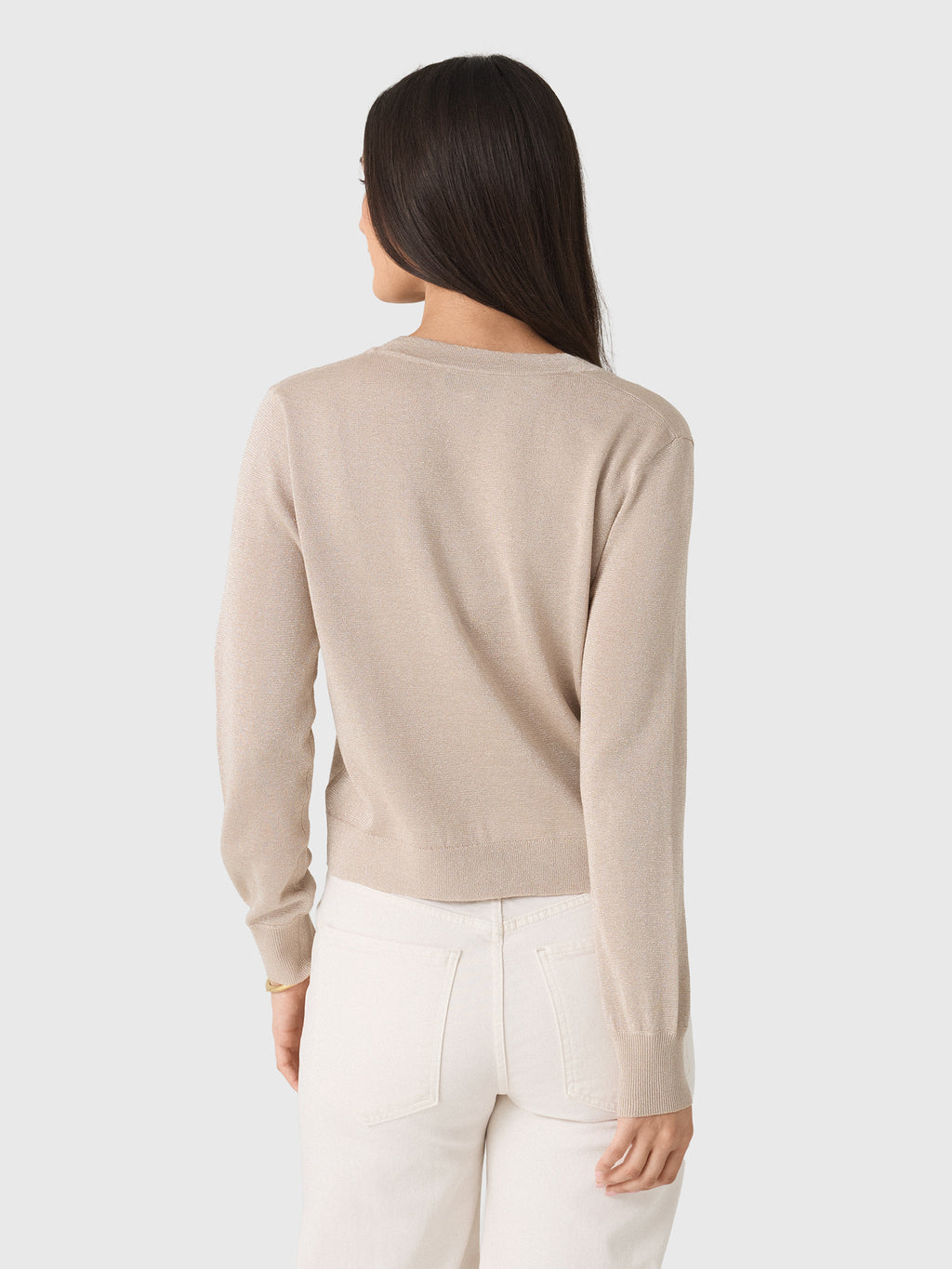 MVG Women's Sparkle V-Neck Cardigan - Saint Bernard
