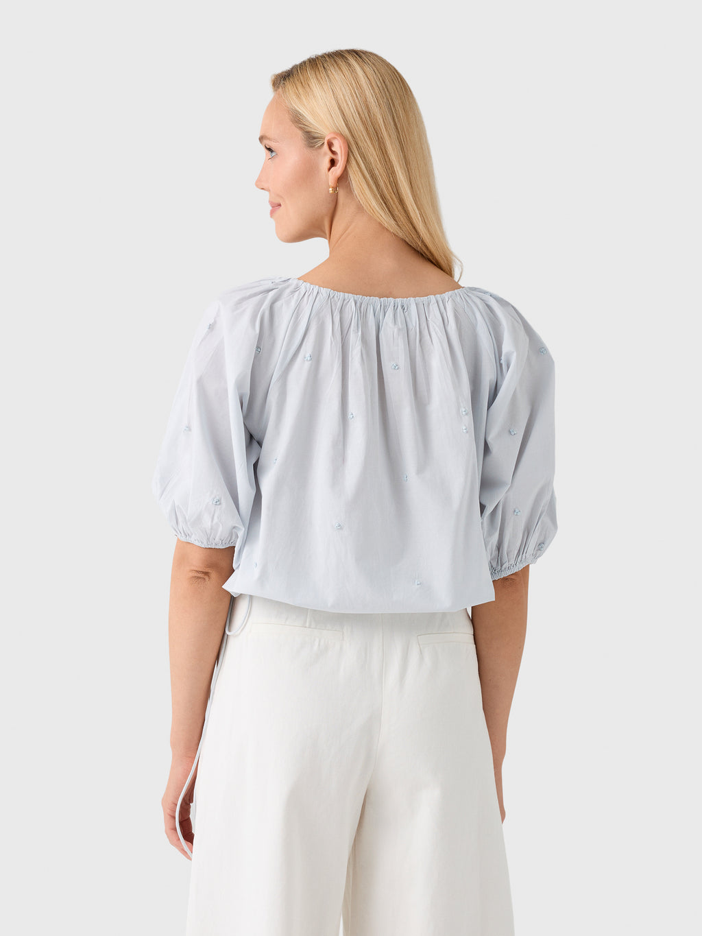 Merlette Women's Lotus Embroidered Top - Saint Bernard