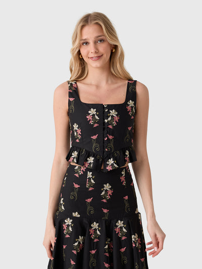 Agua By Agua Bendita Women's Eslabon Noche Top - Saint Bernard