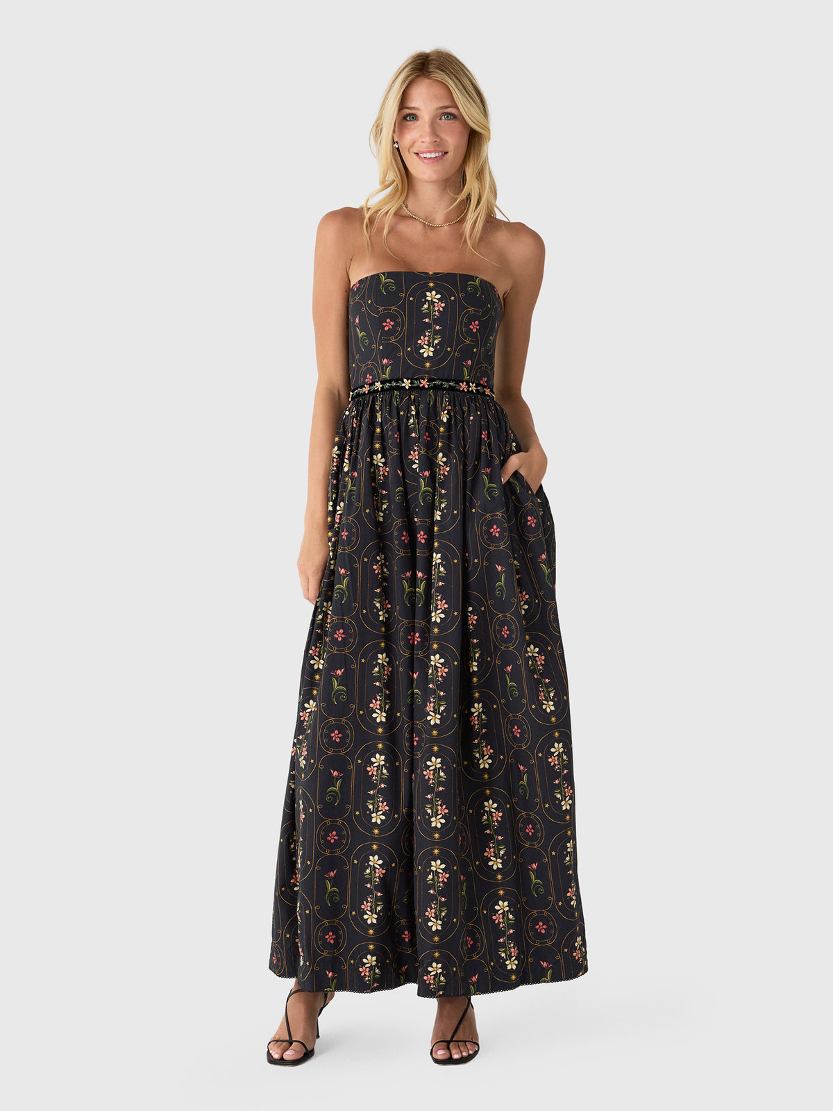 Agua By Agua Bendita Women's Lienzo Noche Maxi Dress - Saint Bernard