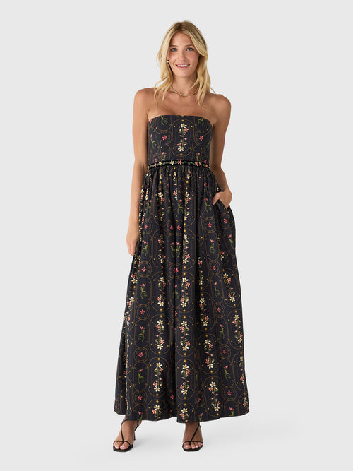 Agua By Agua Bendita Women's Lienzo Noche Maxi Dress - Saint Bernard