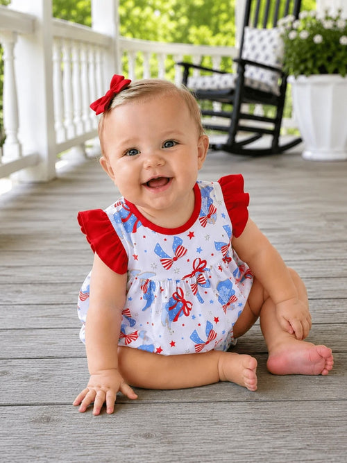 Magnolia Baby Baby Girls' Firecracker Cutie Bubble