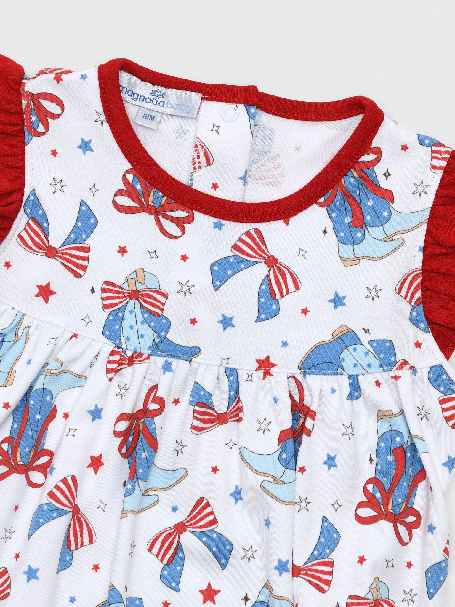 Magnolia Baby Baby Girls' Firecracker Cutie Bubble - Saint Bernard