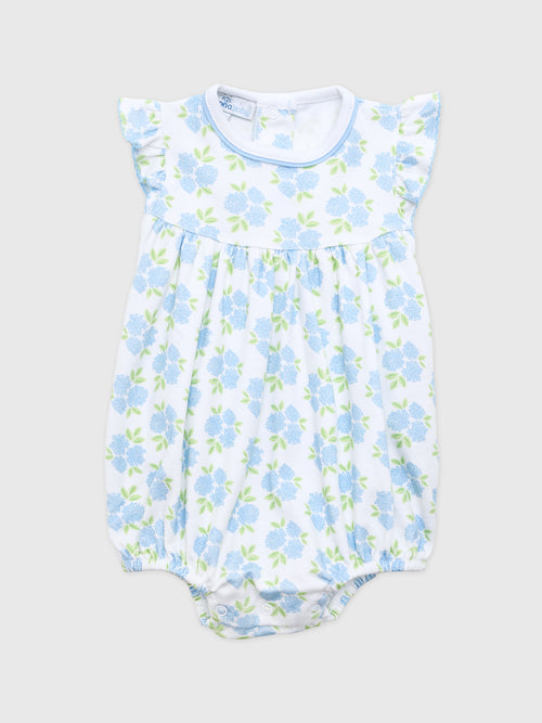 Magnolia Baby Baby Girls' Dreamy Hydrangeas Flutters Bubble - Saint Bernard