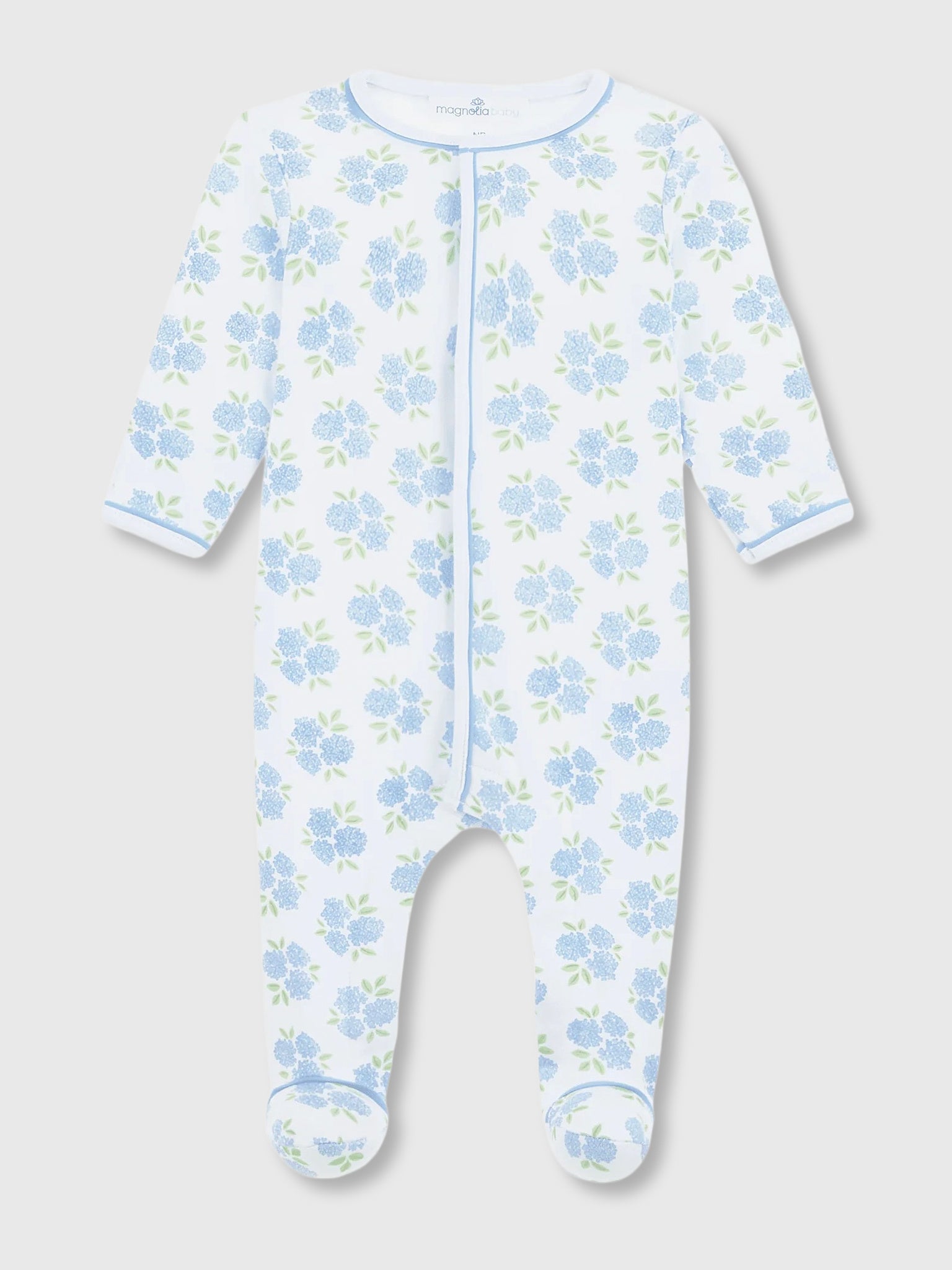 Magnolia Baby Baby Girls' Dreamy Hydrangeas Footie