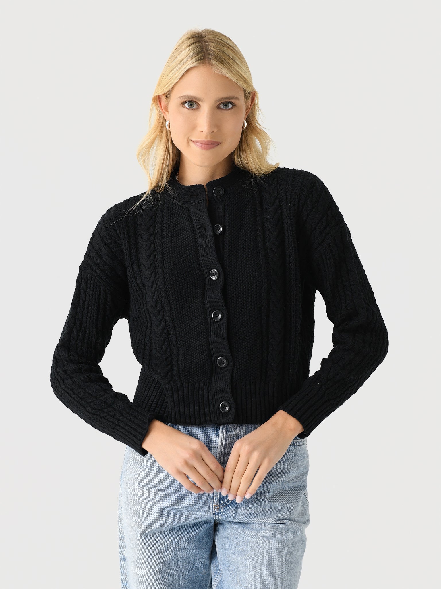 Alex Mill Women's Cable Knit Nico Chunky Cardigan - Saint Bernard