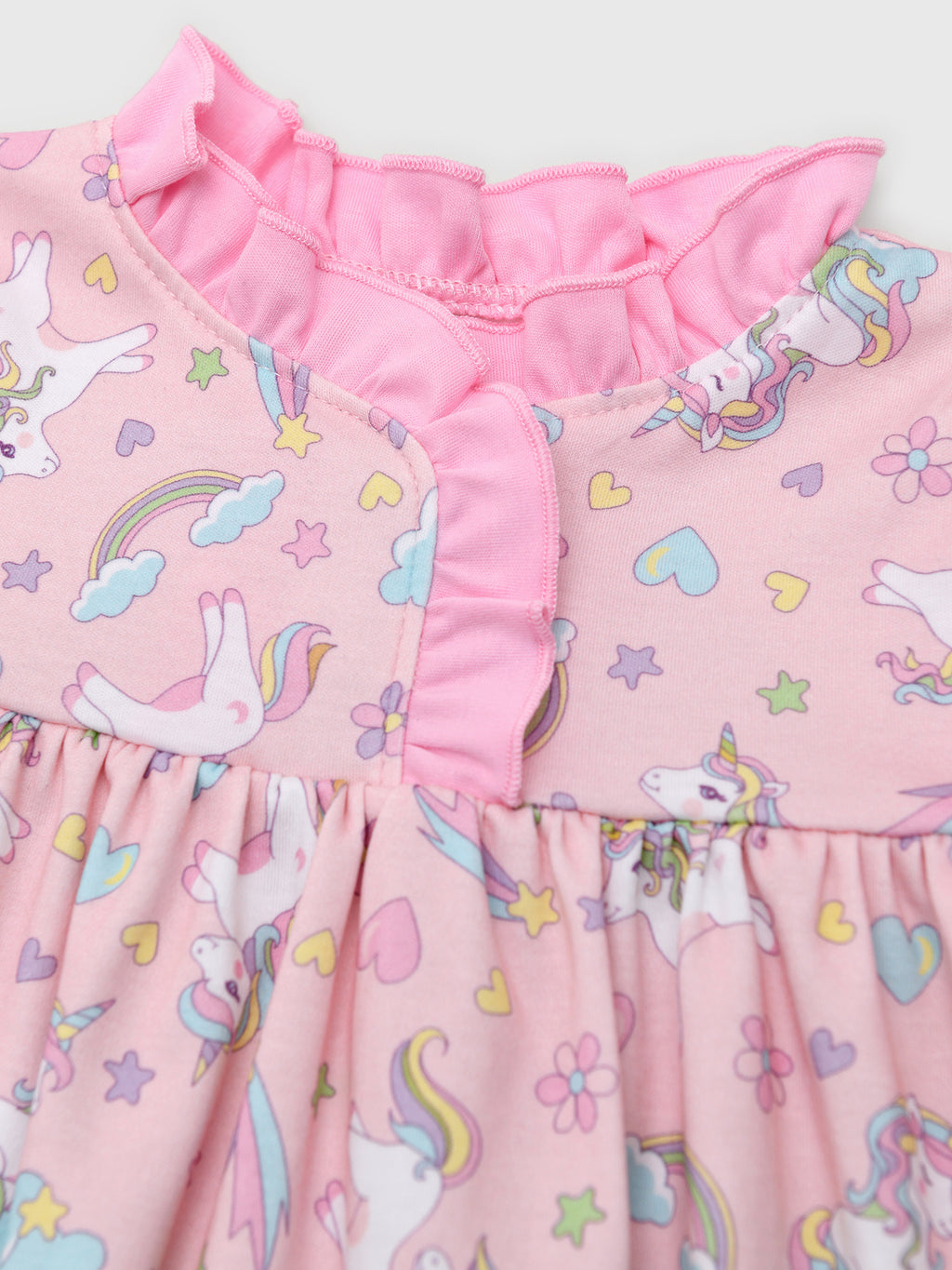 Magnolia Baby Girls' Enchanted Unicorns Flutters Nightdress - Saint Bernard