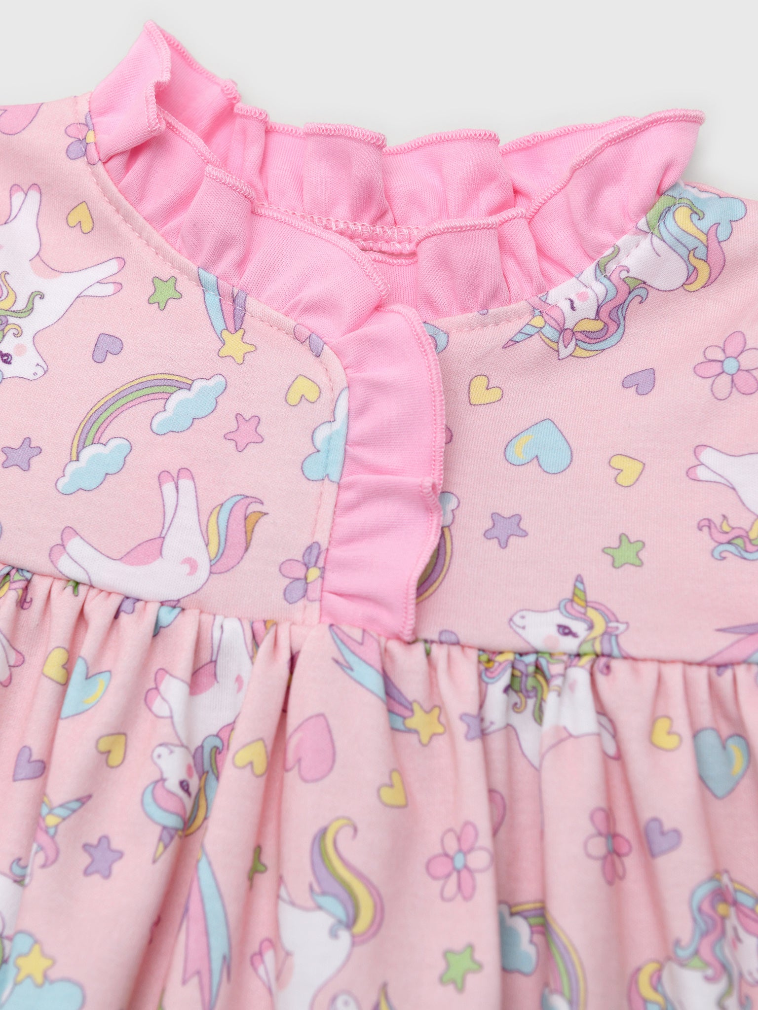 Magnolia Baby Girls' Enchanted Unicorns Flutters Nightdress - Saint Bernard