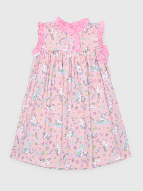 Magnolia Baby Girls' Enchanted Unicorns Flutters Nightdress