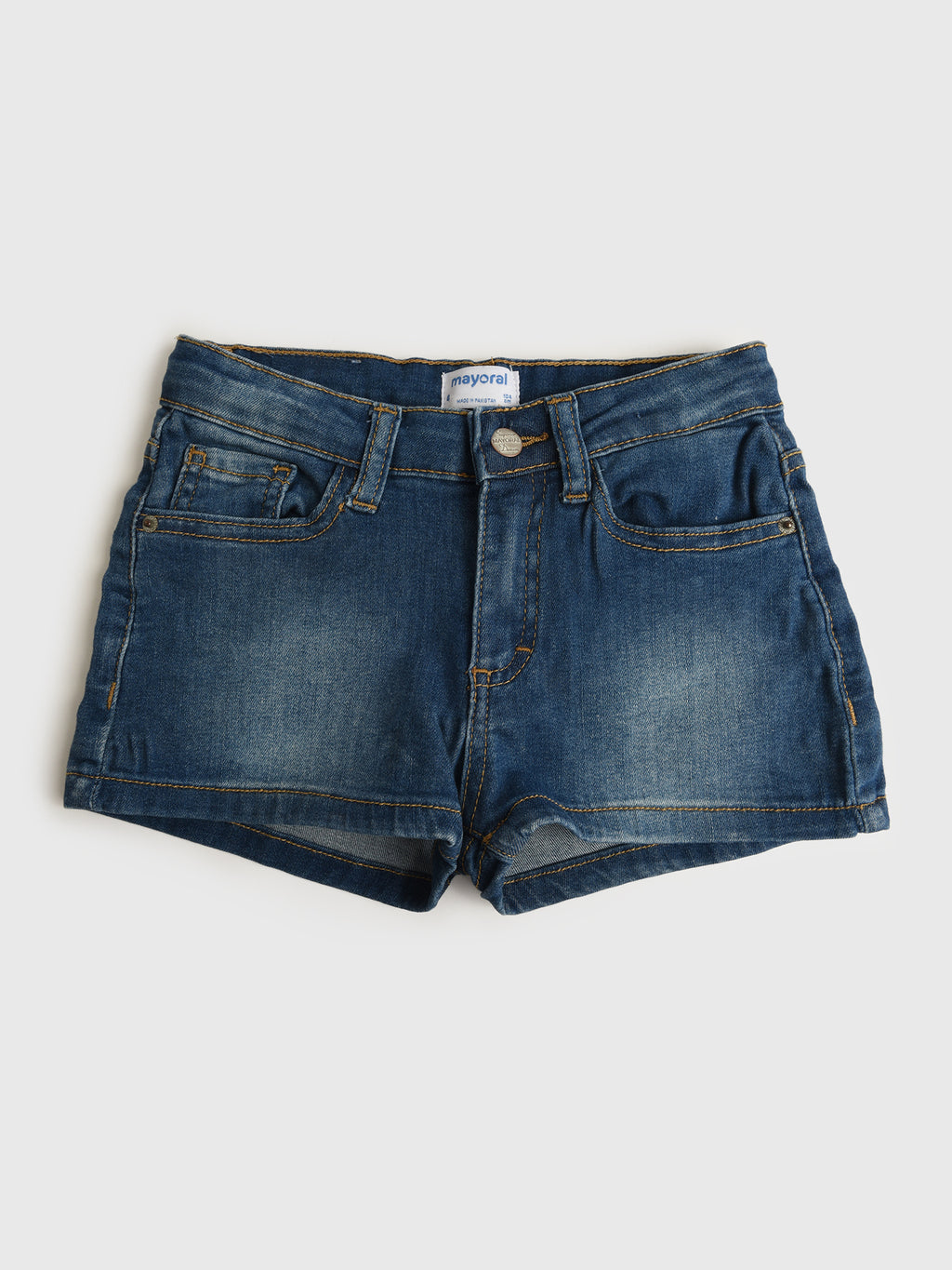 Mayoral Girls' Basic Denim Short - Saint Bernard