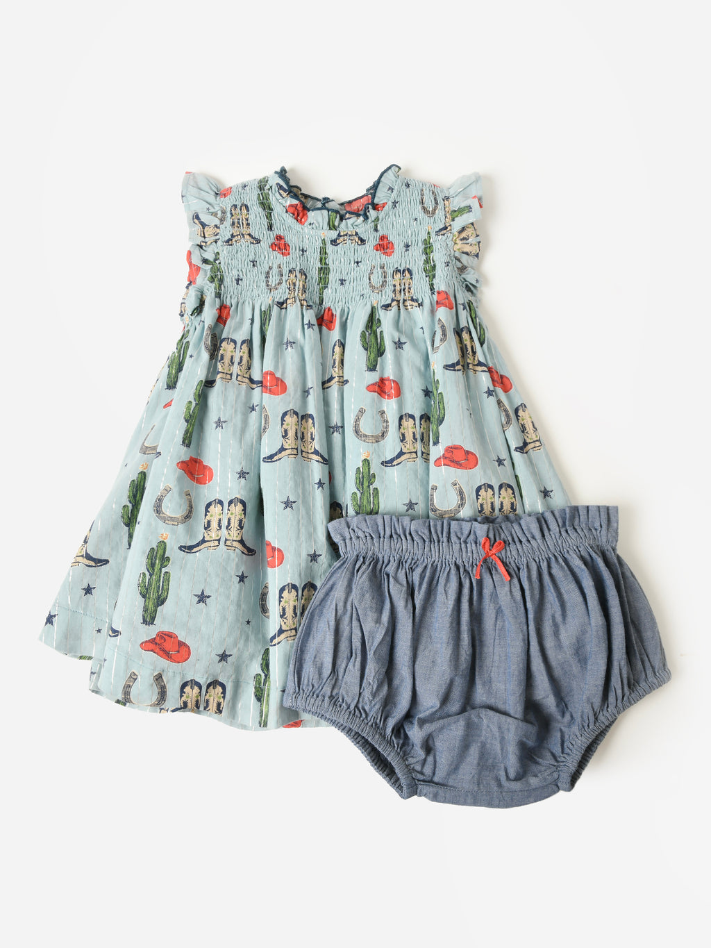 Pink Chicken Baby Girls' Stevie Dress Set - Saint Bernard