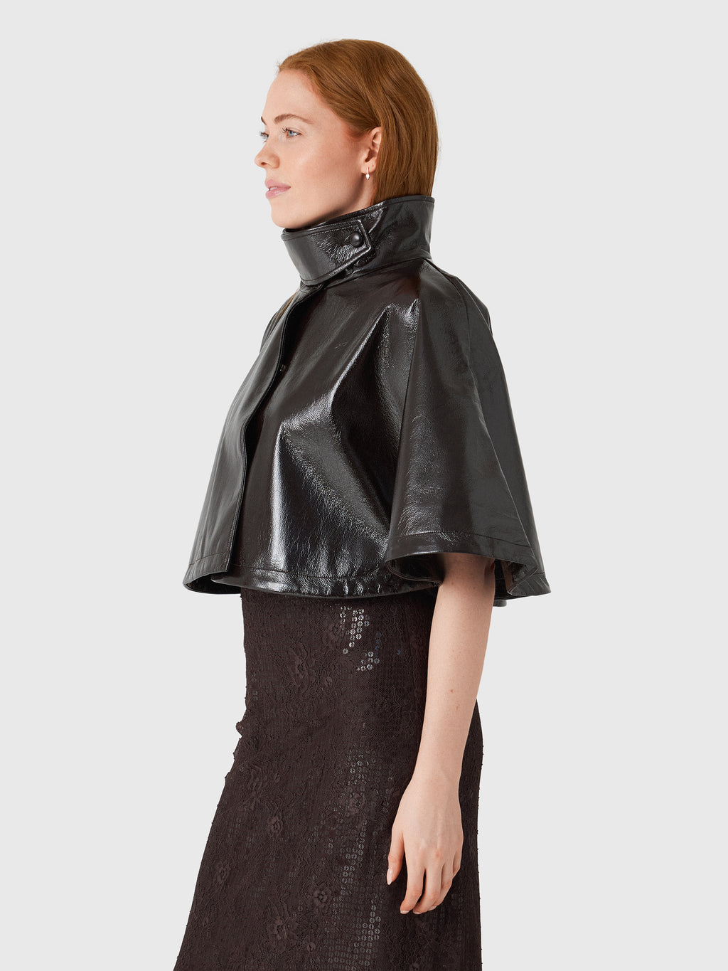 Berenice Women's Galea Faux Leather Cape - Saint Bernard