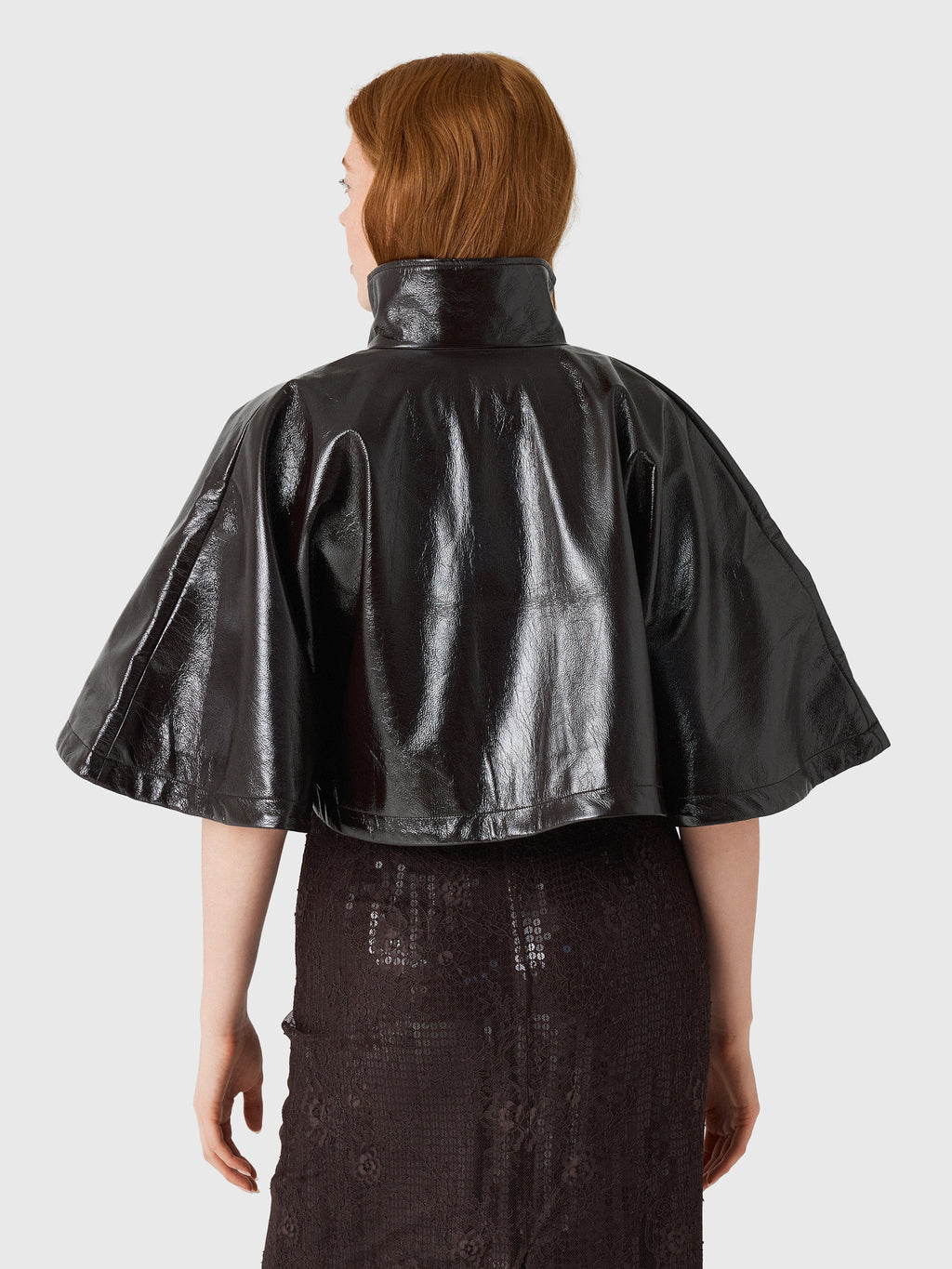 Berenice Women's Galea Faux Leather Cape - Saint Bernard