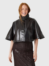 Berenice Women's Galea Faux Leather Cape - Saint Bernard