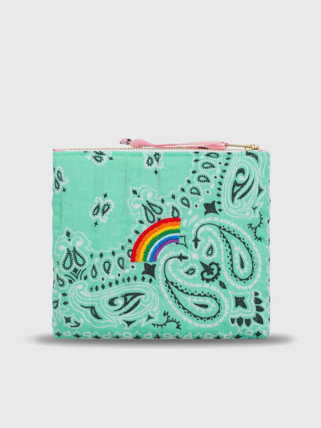 Call It By Your Name Quilted Mini Zip Pouch - Saint Bernard