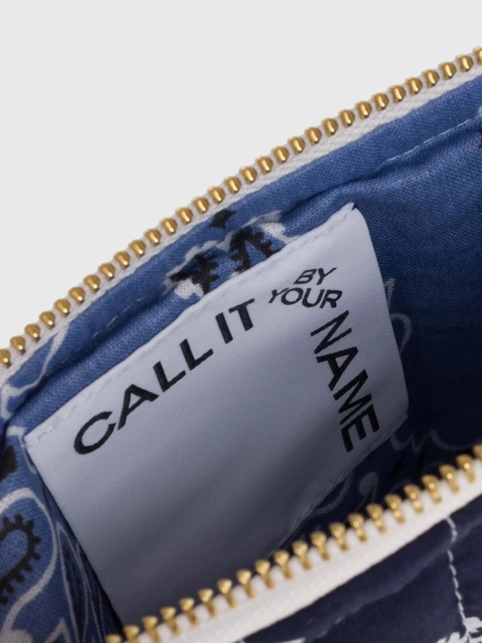 Call It By Your Name Quilted Mini Zip Pouch - Saint Bernard