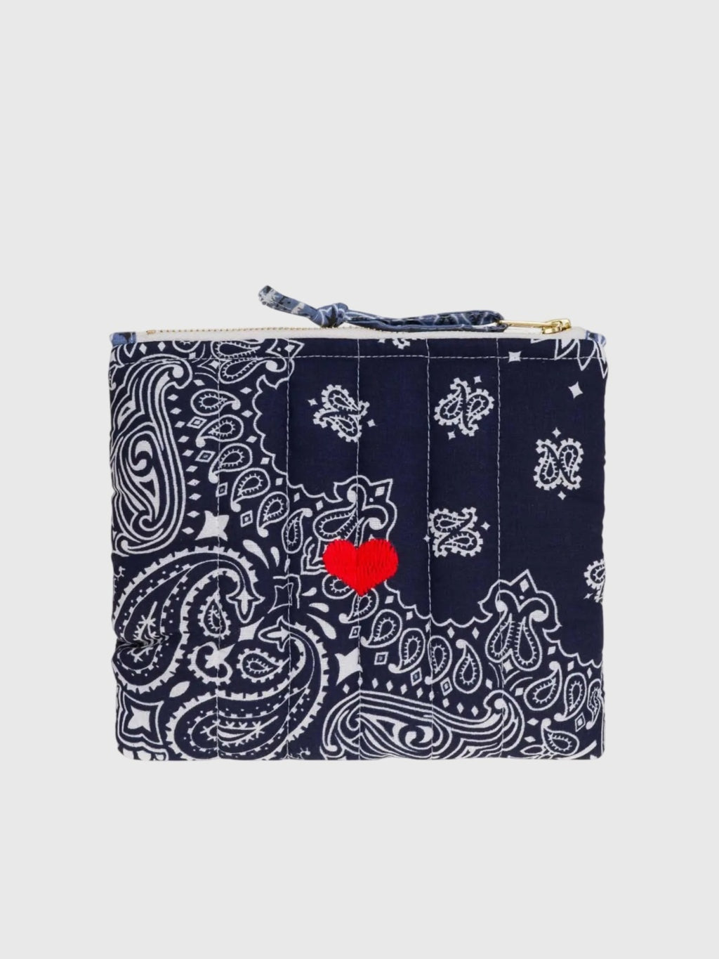 Call It By Your Name Quilted Mini Zip Pouch - Saint Bernard