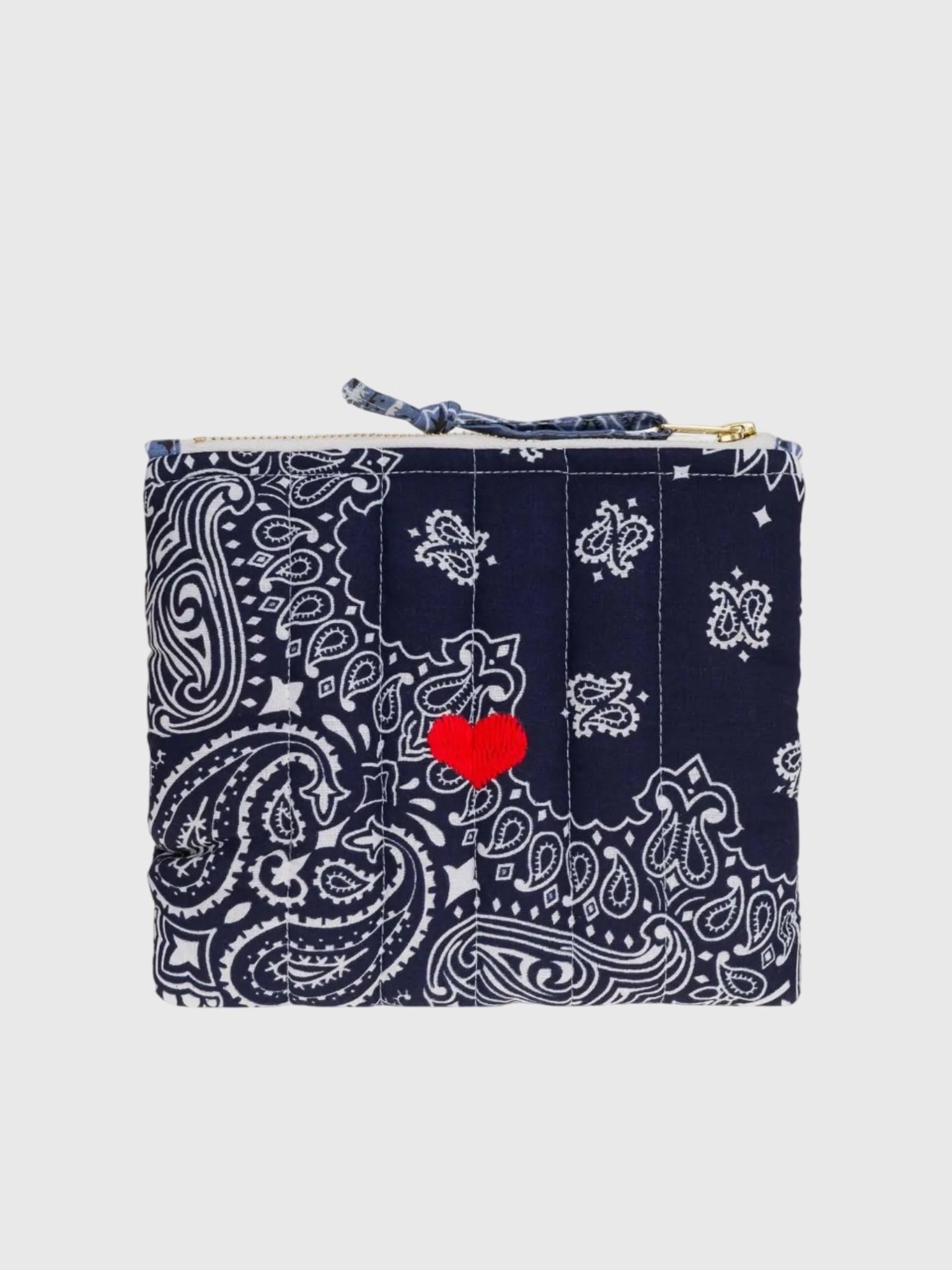 Call It By Your Name Quilted Mini Zip Pouch - Saint Bernard