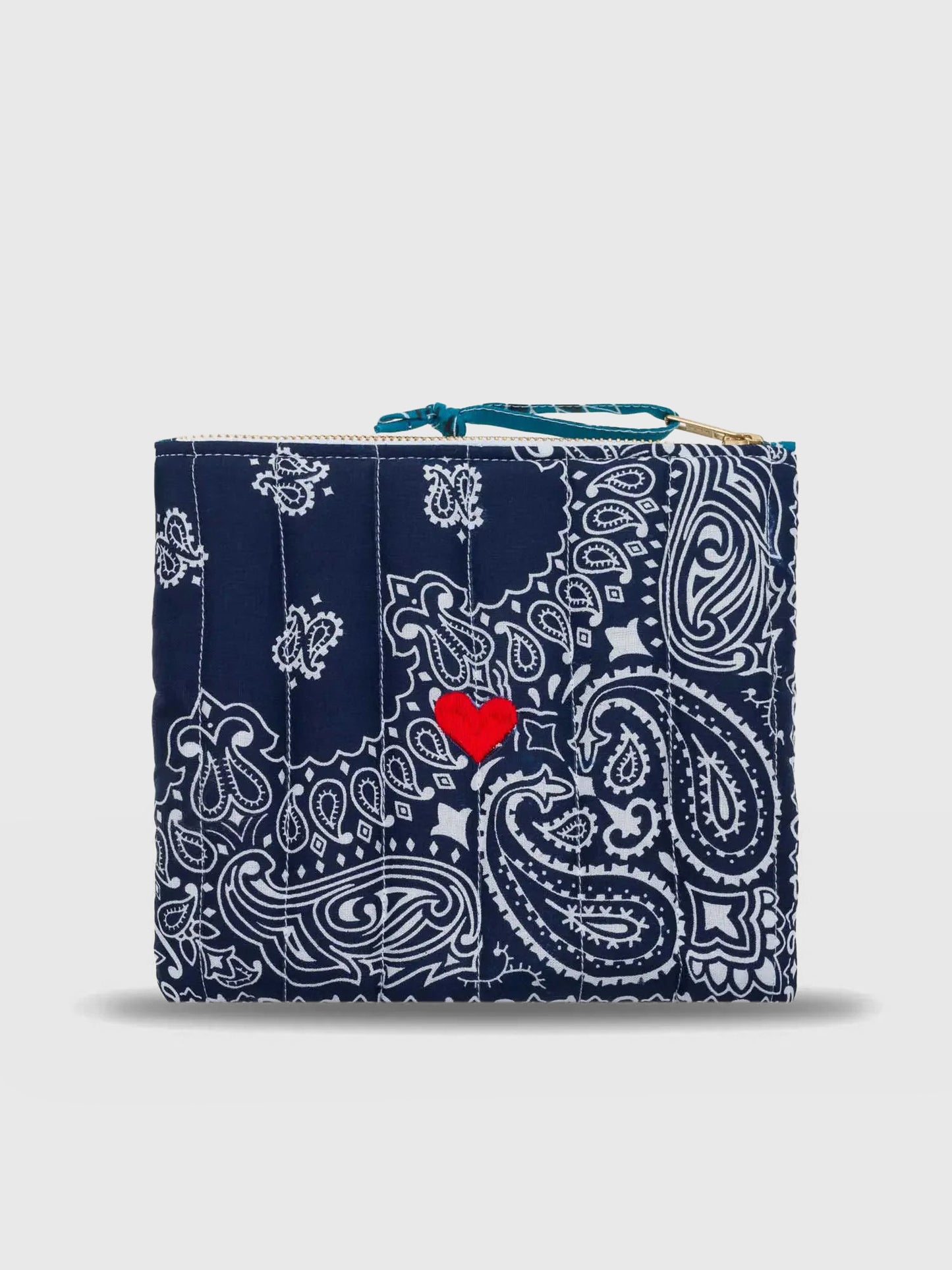 Call It By Your Name Quilted Mini Zip Pouch - Saint Bernard