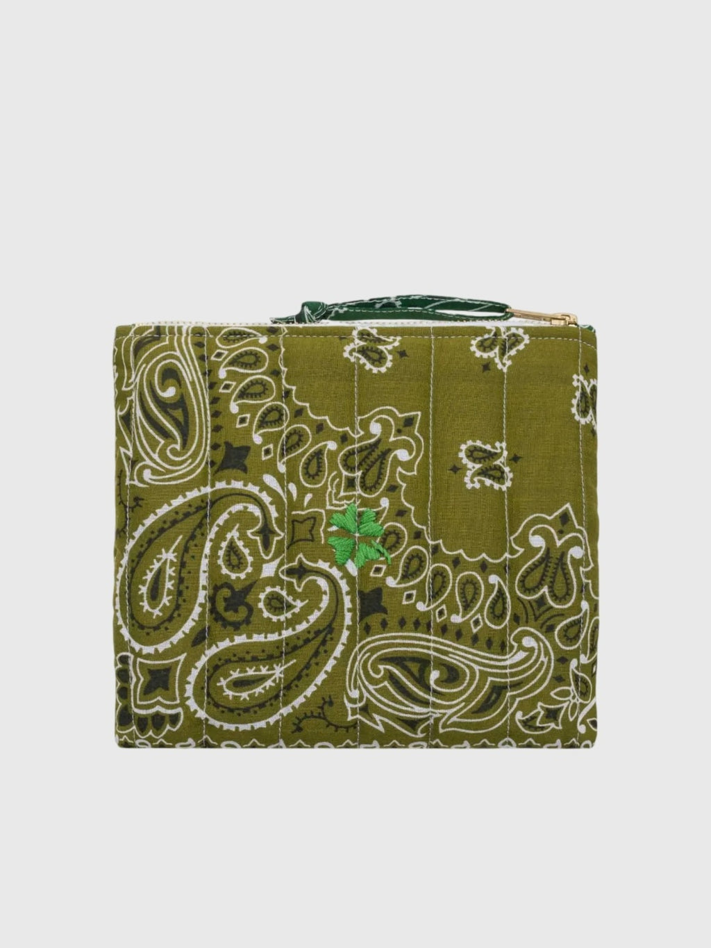 Call It By Your Name Quilted Mini Zip Pouch - Saint Bernard