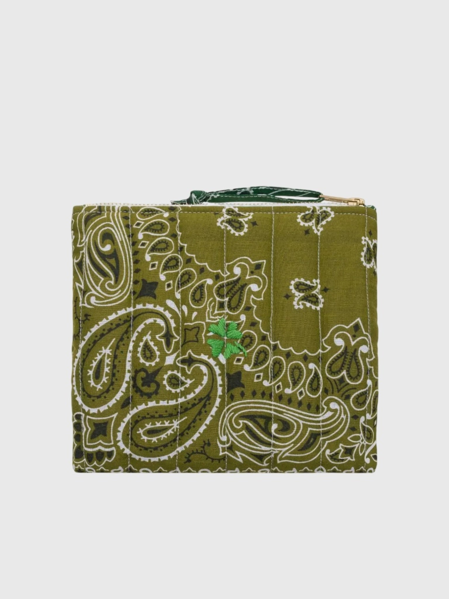 Call It By Your Name Quilted Mini Zip Pouch - Saint Bernard