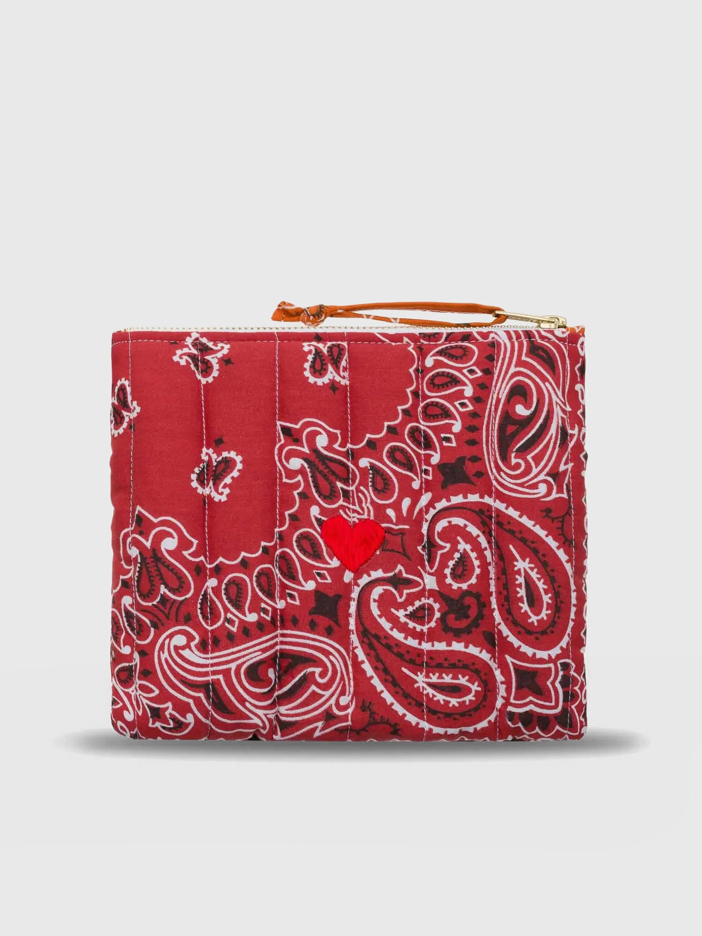 Call It By Your Name Quilted Mini Zip Pouch - Saint Bernard