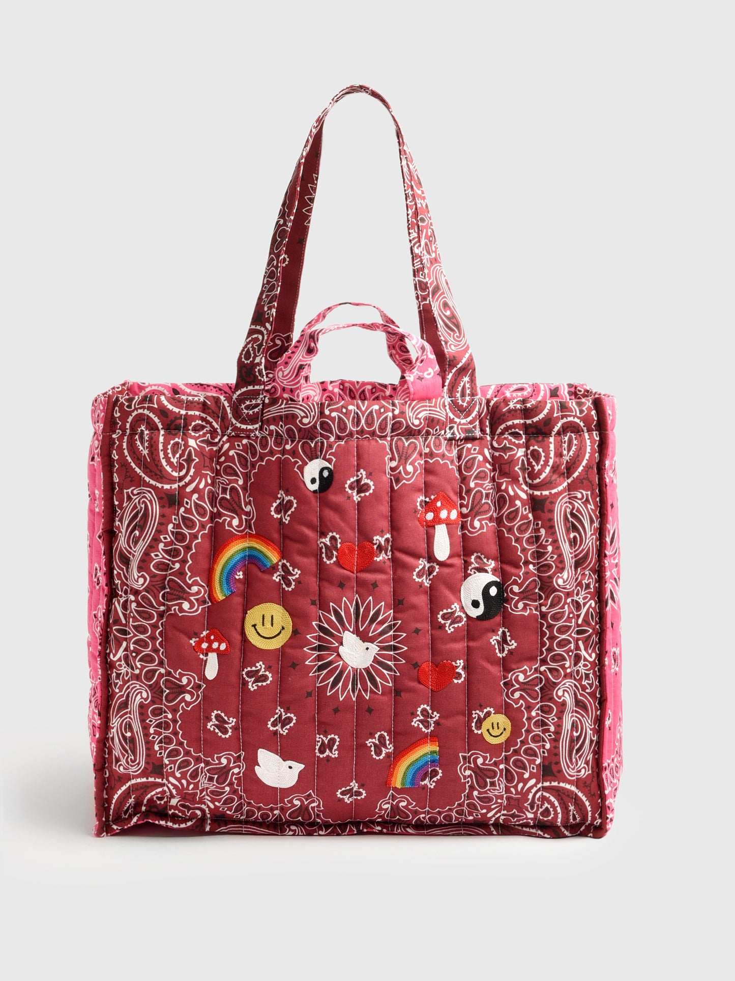 Call It By Your Name Quilted Maxi Cabas Tote